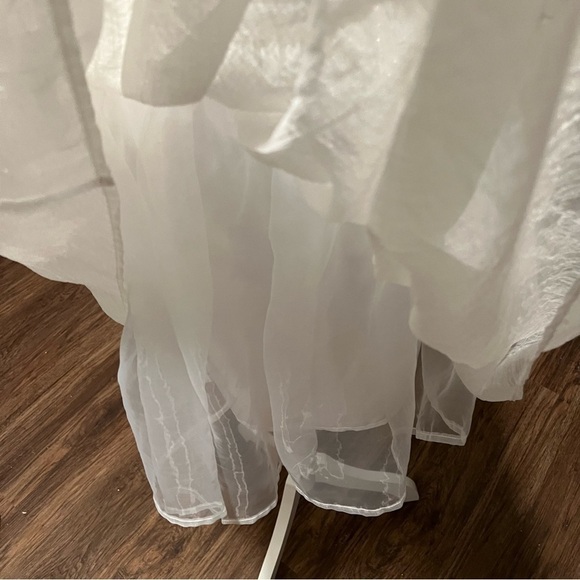 Lena White Bustier Strapless Cocktail Dress Women's Size Large Fully Lined - Picture 12 of 16